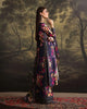 Humjoli Embroidered Dark Blue Luxury lawn Dress with Voile Dupatta