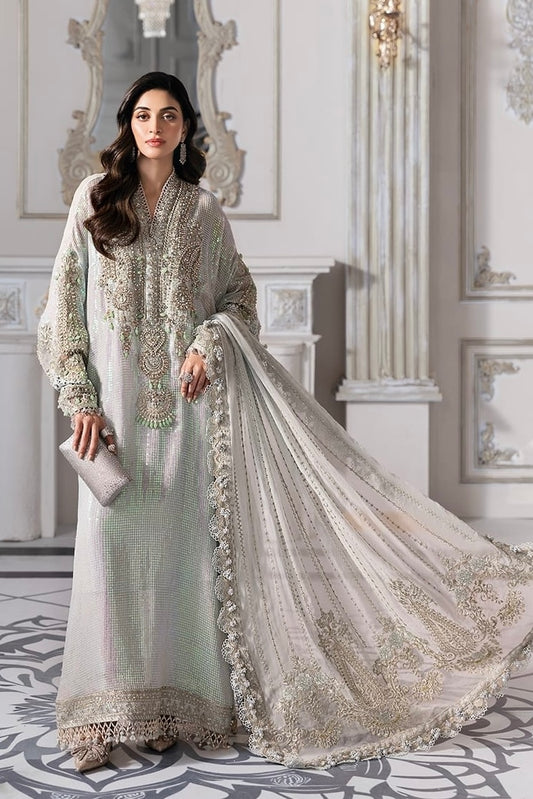 Maria B. Bridal Hand Embellished Chiffon Dress