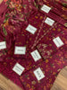 Iznik 3Piece Maroon Chickenkari Lawn Dress