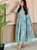 Iznik Green Embroidered Lawn Dress