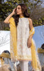 Asifa & Nabeel White Chickenkari Lawn Dress