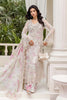 Maria Bridal Embroidered Chiffon Dress with Printed Silk Inner Dress