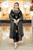 Afrozeh Embroidered Hand Embellished Velvet Dress