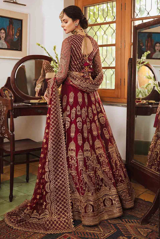 KHASTEHGARI | Afrozeh Shehnai Wedding Formals | Unstitched Frock