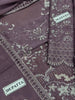 Laam Lavish Mauve Embroidered Chiffon Dress
