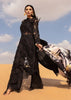 RangRasiya Black Laser Cutwork Lawn Chickenkari Dress