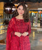 Maryam Hussain Red Net Dress