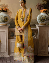 Laam 3Pcs Embroidered Organza Dress | Unstitched