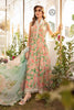 Maria B Peach MPrint Embroidered Lawn Dress