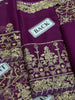 Asim Jofa Purple Chiffon 3Pc Embroidered Dress