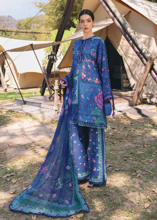 Maria B MPrint Embroidered Lawn Dress D2904B