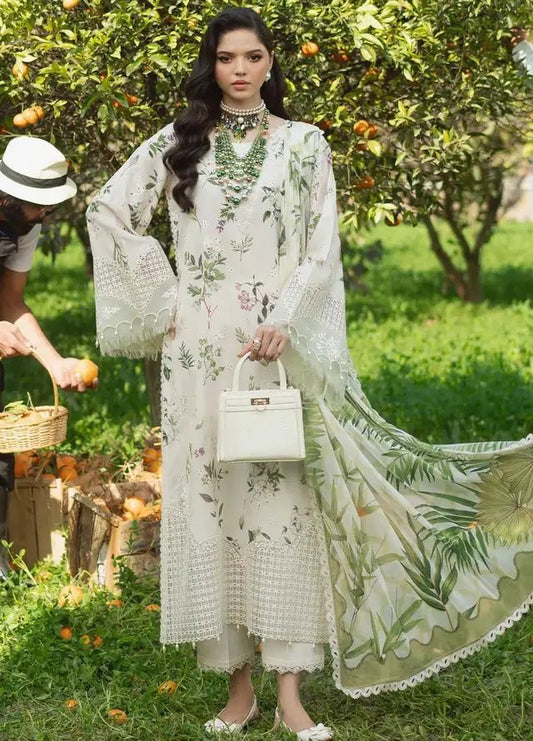 Afrozeh 3Pcs Embroidered Lawn Dress