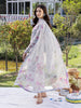 Izel Grey Chickenkari Lawn Dress