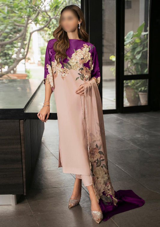 Lulusar 3Pc Digital Shamooz Silk Dress
