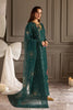 Nureh Luxury Teal Chiffon Sequence Embroidered Dress