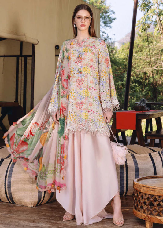 Maria B Chickenkari Lawn Embroidered Dress D14A