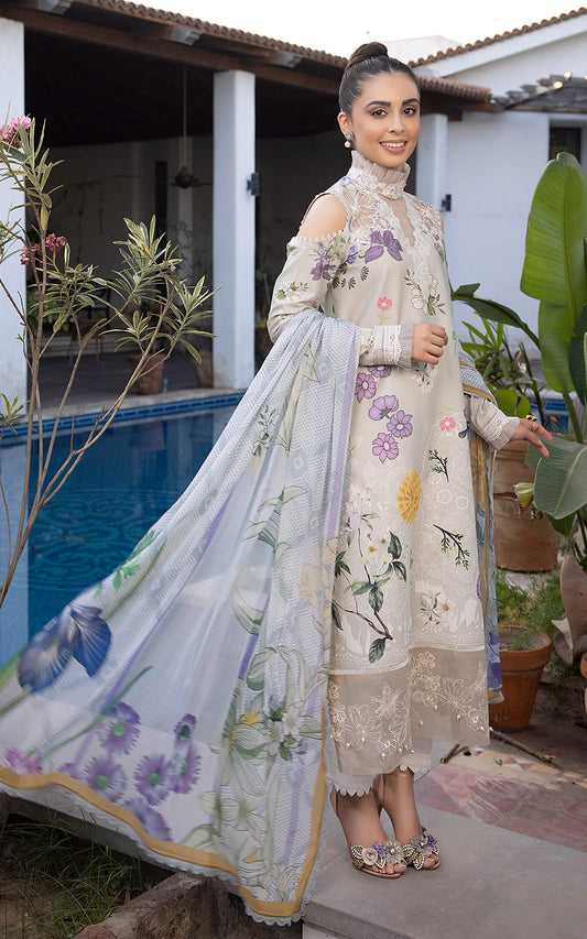 Asifa Nabeel 3Pcs Embroidered Lawn Dress