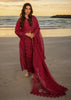 Qalamkar Red Luxury Chickenkari Lawn Dress