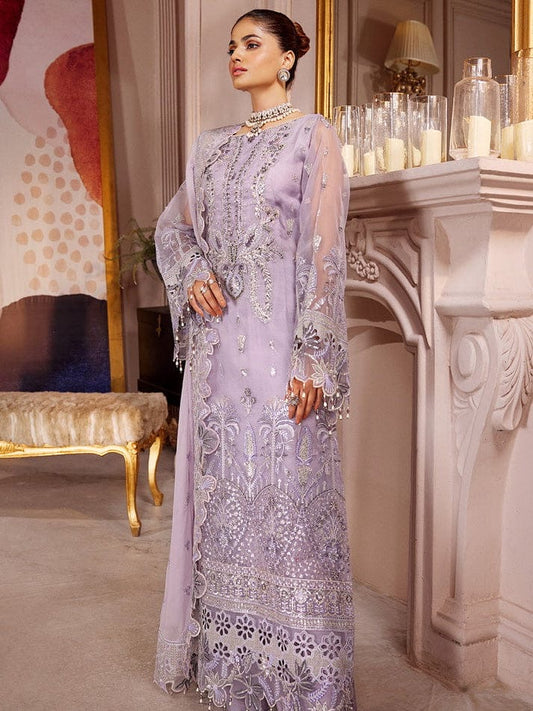 Emaan Adeel Lilac Organza Dress