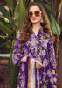 Maria B Purple MPrint Embroidered Chickenkari Lawn Dress