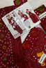 Aneela Red 3Pc Embroidered Chundri Lawn Dress
