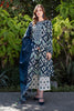 Baroque NavyBlue 3Pc Embroidered Lawn Dress
