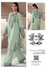 Ajr Couture Luxury Sheesha Silk Embroidered Dress - Green