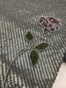 Nureh Luxury Grey Chiffon Sequence Embroidered Dress