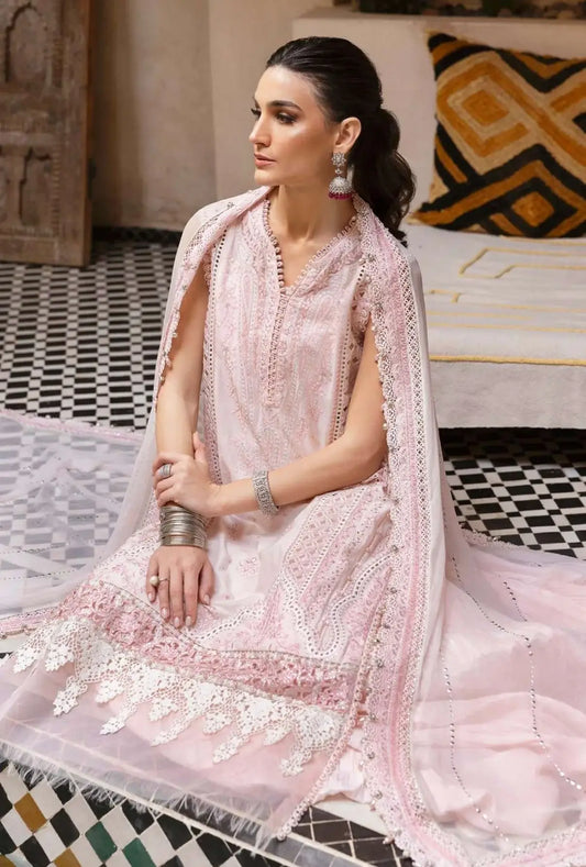 Maria B Pink Lawn Chickenkari Dress