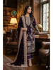 Aneela's Velvet Embroidered Hand Embellished Velvet Dupatta Collection- Plum