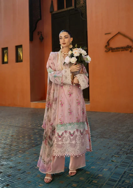 Elaf 3Pc Embroidered Lawn Dress