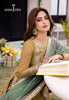 Asim Jofa 3Pcs Golden Organza Dress