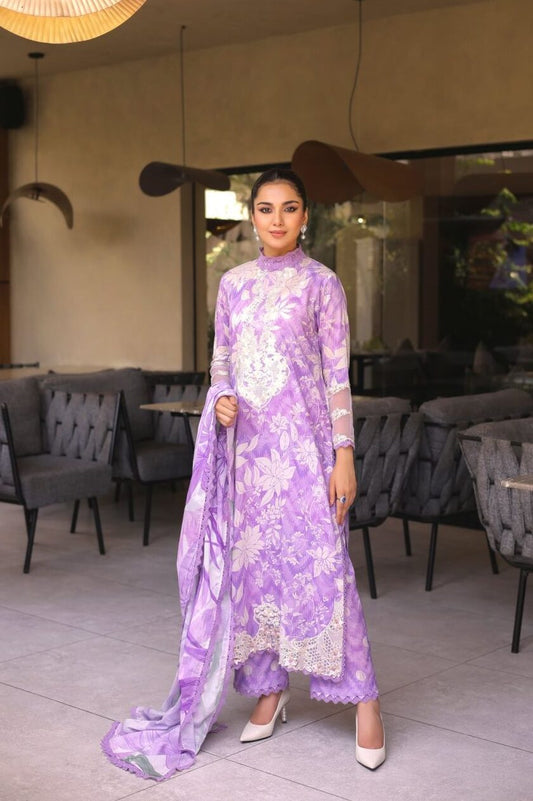 Aneelas 3Pc Embroidered Lawn Dress