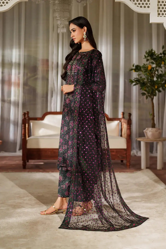 Iznik Luxury Printed & Embroidered Lawn Dress