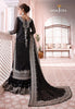 Asim Jofa 3Pcs Black Chiffon Formal Collection Gharara | Unstitched