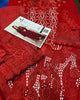 Qalamkar Red Luxury Chickenkari Lawn Dress