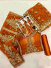 Aiman Khan Orange Frock Open Picture look