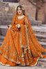 Aiman Khan Orange Frock Standing Pose