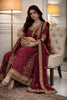 Aisha afridi margenta bridal dress