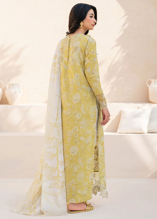 Iznik 3Pc Embroidered Chickenkari Lawn Dress