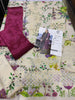 Floral Embroidered Lawn Suit with Lace Cutwork 3Pc – Crimson