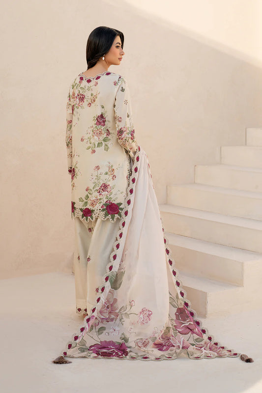 Iznik 3Pcs Embroidered Chickenkari Lawn Dress