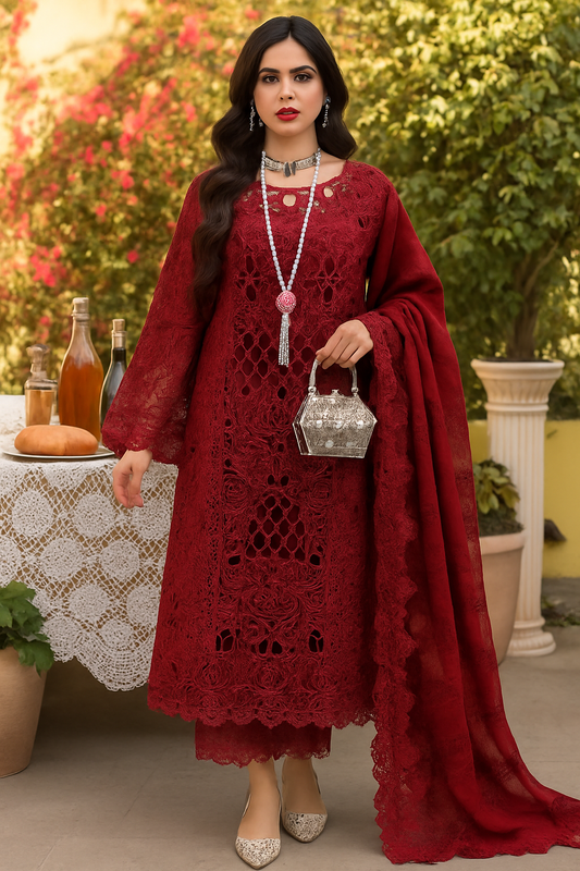 BIN ILYAS | CHERI FESTIVE SUMMER LUXURY EMBROIDERED LAWN