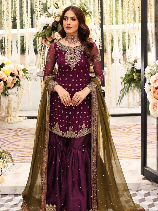 Ayesha Imran 3Pcs Chiffon Embroidered Dress