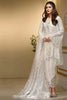 Anaya White Chiffon Embroidered Dress