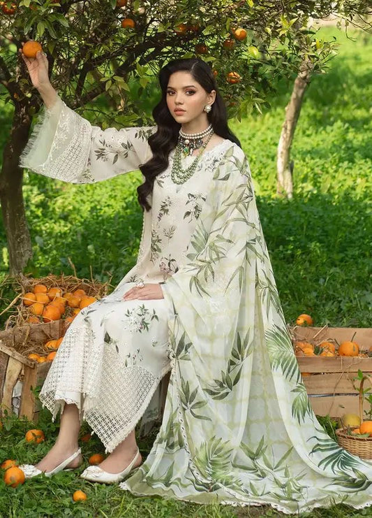 Afrozeh 3Pcs Embroidered Lawn Dress