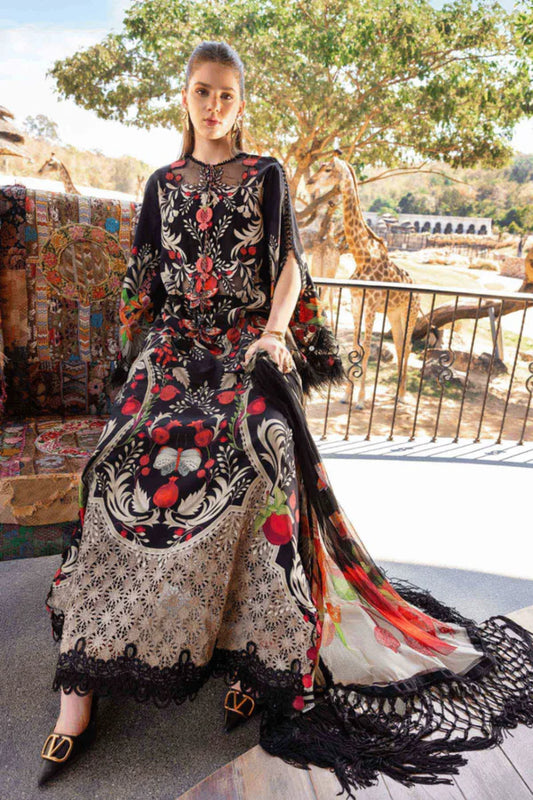 Maria B New Book Embroidered Lawn Dress D2912B
