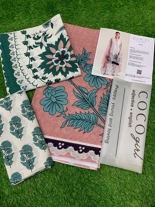 ZARA SHAHJAHAN COCO LAWN DIGITAL PRINT 3PC DRESS-5