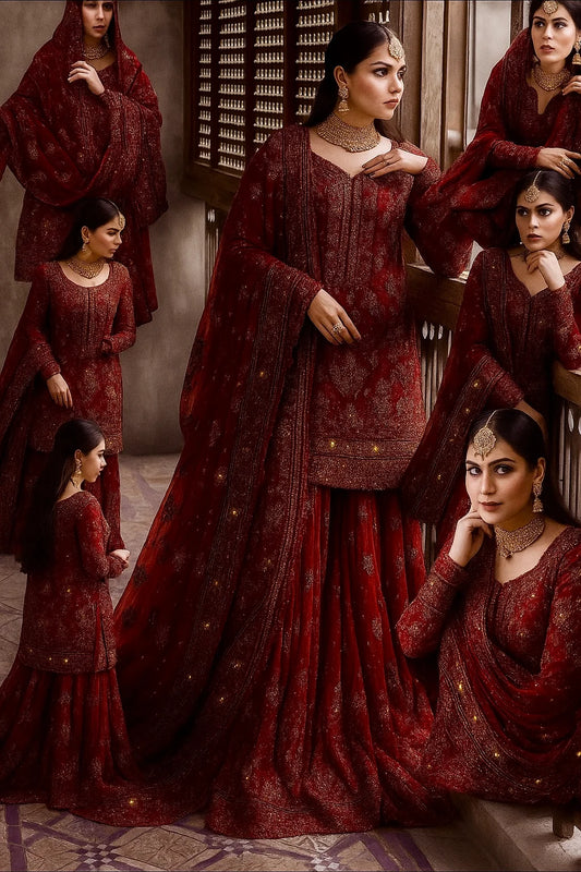 Erum Khan Premium Adda Work Bridal Gharara