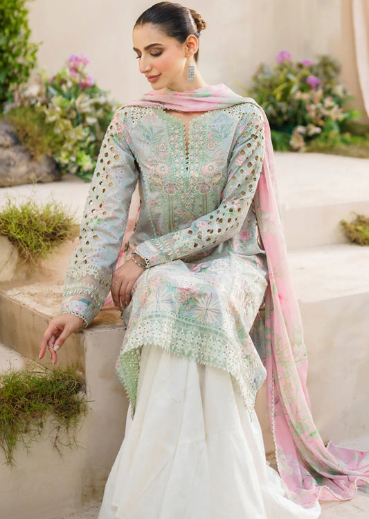 Iznik 3Pcs Chickenkari Lawn Dress | Unstitched